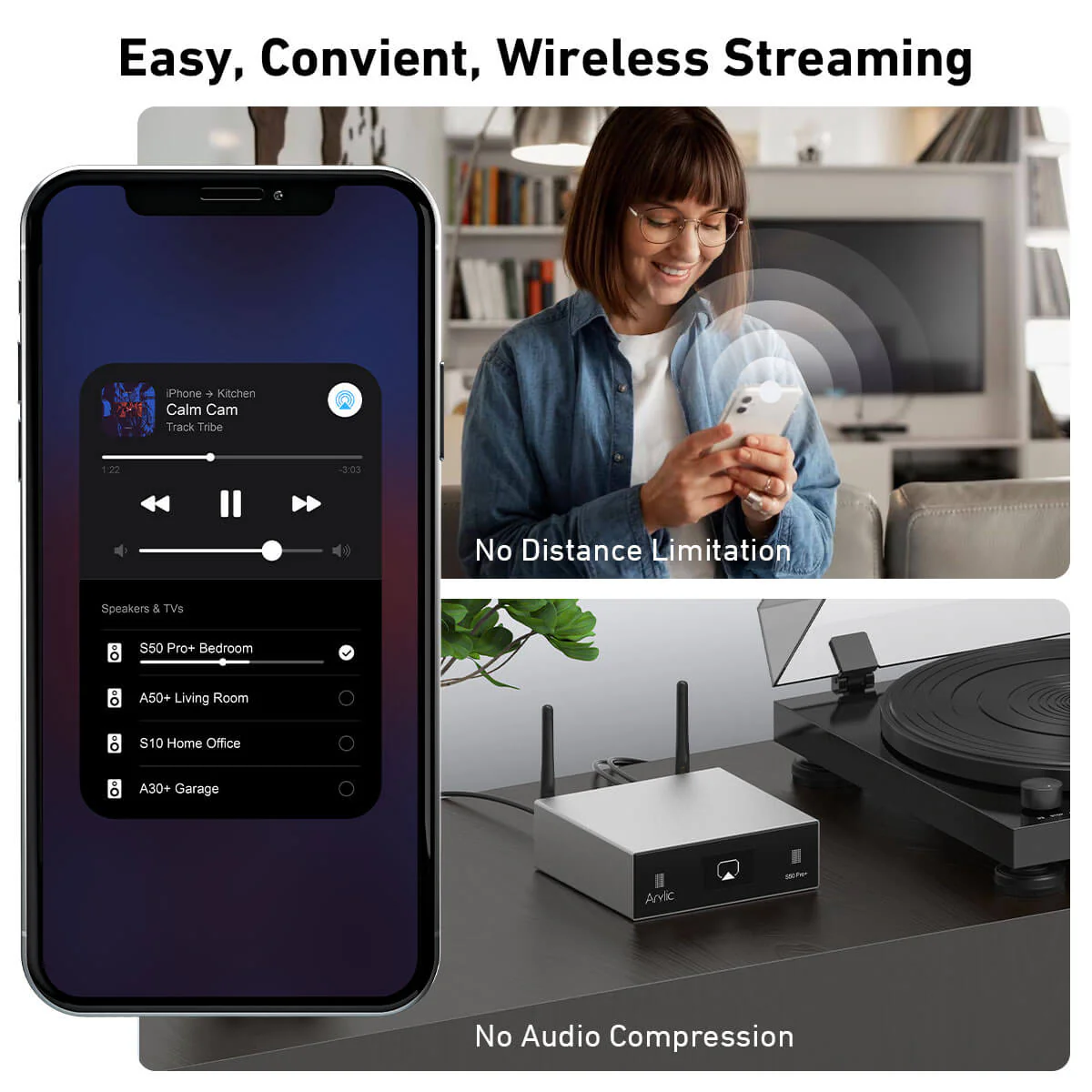 S50 Pro+ Wireless Stereo Preamp With aptX HD & ESS 9023 DAC - Image 5