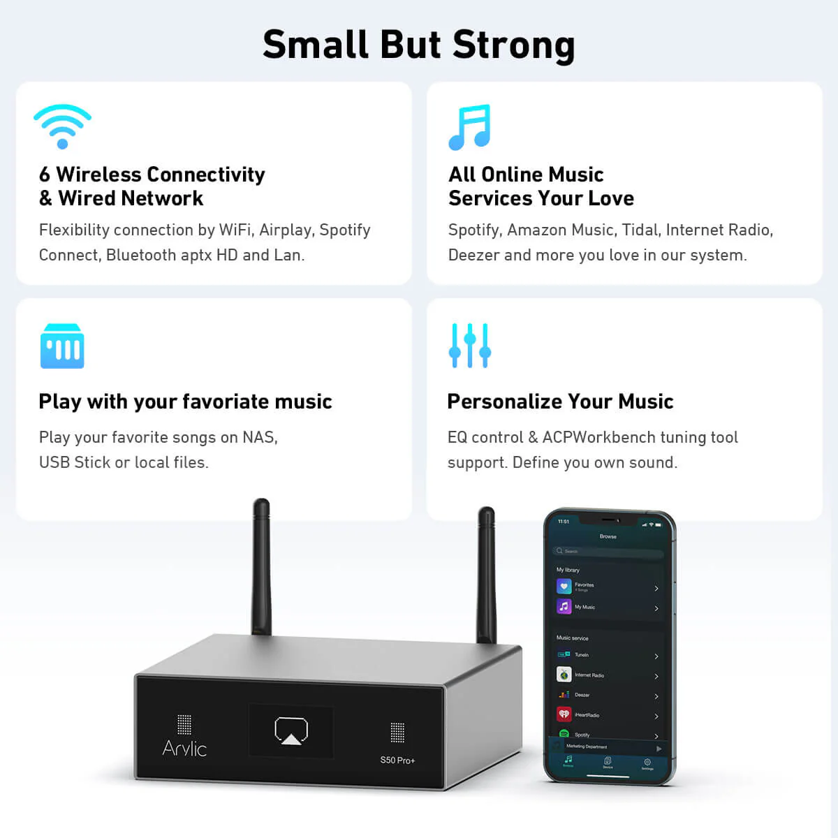S50 Pro+ Wireless Stereo Preamp With aptX HD & ESS 9023 DAC - Image 6